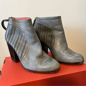 SOLD Coach Honey Leather Booties - Size 8